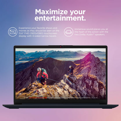 Lenovo IdeaPad Business Laptop, 15.6" FHD Touchscreen, Powerful 10-Core Intel i5-1334U, AI Copilot Computer, 24GB RAM, 1TB Storage (512GB SSD+500GB Ext), HubxcelAccessory, Win 11 Pro, Lifetime Office