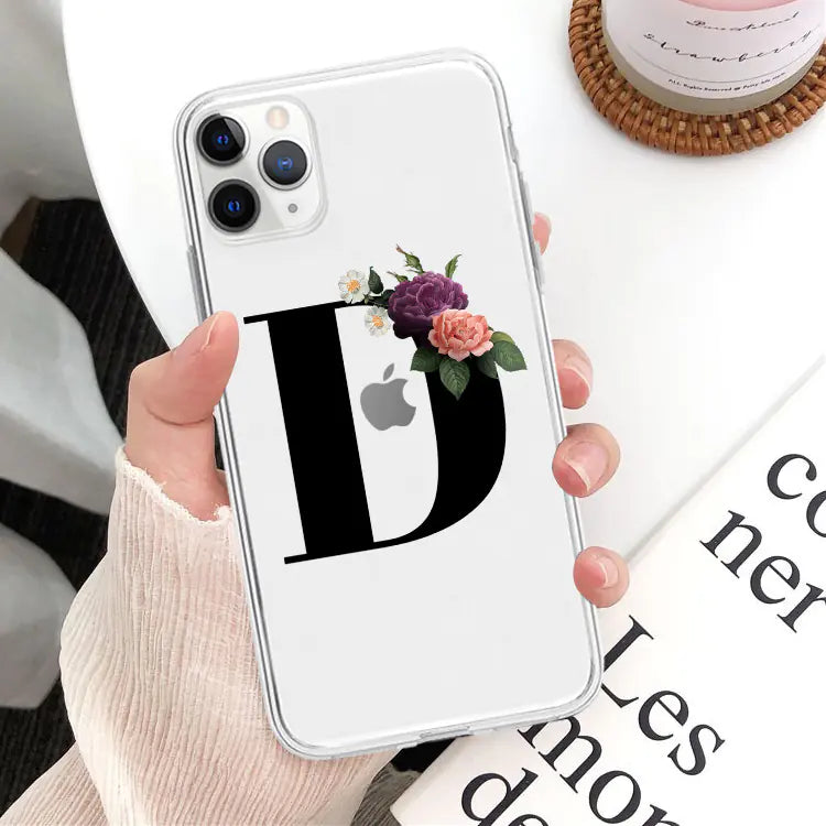 Flower Alphabet Phone Case