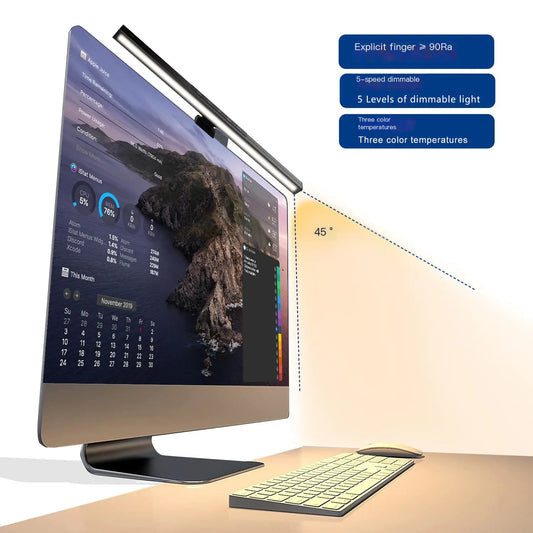 Touch Adjustable 3-Color LED Screen Light with Type-C