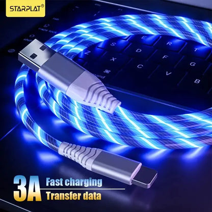 1M LED USB Type C Fast Charging and Data Cable