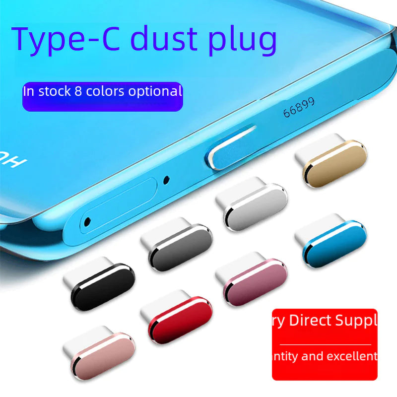 Metal USB Dust Plug for Type-C Charging Port
