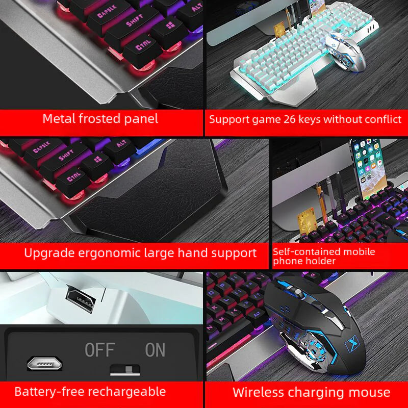 New Alliance K680 Rechargeable Wireless Keyboard Mouse Set