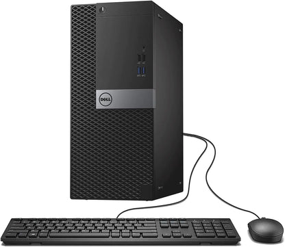 Dell Optiplex 7040 Tower Desktop Computer PC Quad Core i5-6500 3.6GHz 16GB RAM 256GB SSD Wired Keyboard Win10 pro(Renewed)