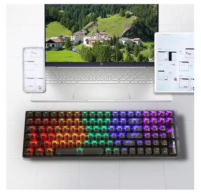 K10 Mechanical Gaming Keyboard with Transparent Keycaps