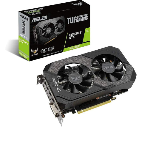Asus TUF Gaming GeForce GTX 1660 Super Overclocked 6GB Edition HDMI DP DVI Gaming Graphics Card (TUF-GTX1660S-O6G-GAMING) (Renewed)