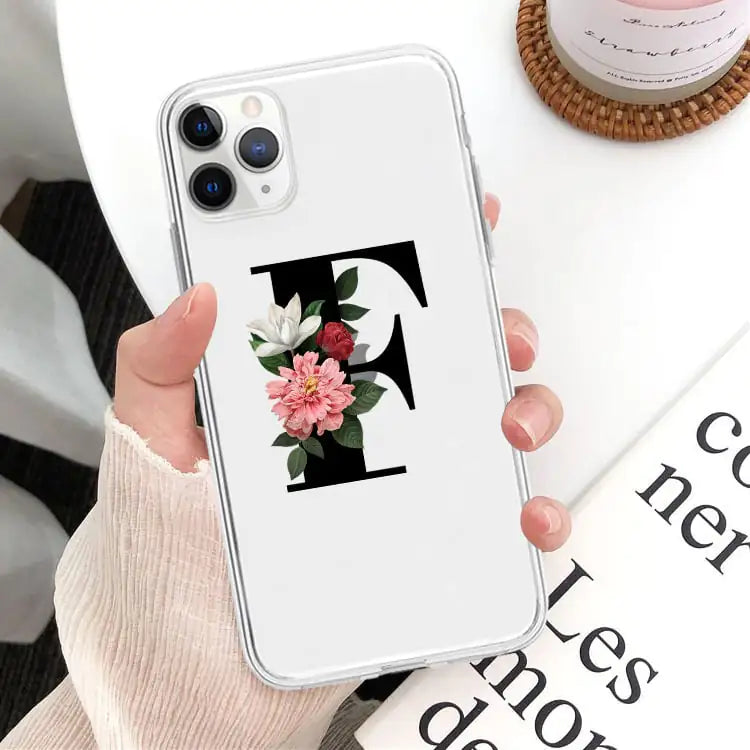 Flower Alphabet Phone Case