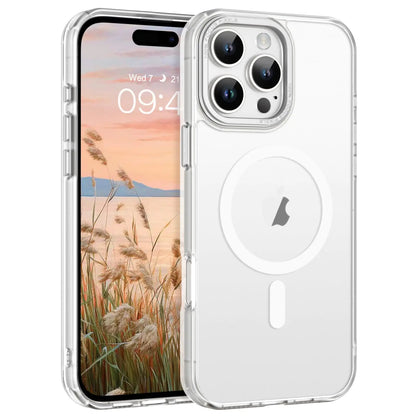 Telaso Magnetic for iPhone 16 Pro Case iPhone 16 Pro Phone Case Compatible with Magsafe Translucent Matte Back TPU Bumper Military Grade Protective iPhone 16 Pro Case for Men Women Frosted Clear