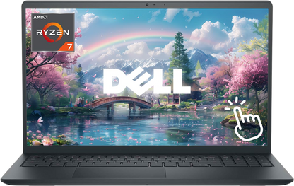 NEW Dell Inspiron Laptop, 15.6" FHD LED Touchscreen Business & Student Laptop Computer, AMD Ryzen 7 7730U Processor, 16GB RAM 512GB SSD, Windows 11 Laptop, Numeric Keypad, Black