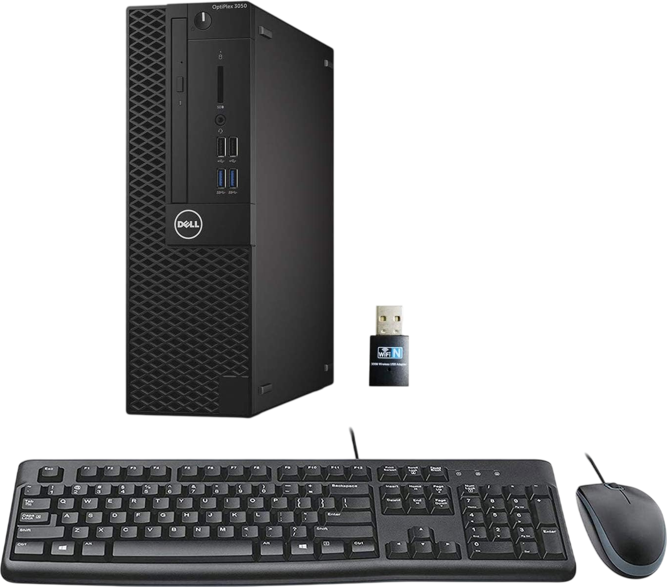 USED Dell Optiplex 3050 SFF Desktop Computer PC, Intel Quad Core i5-6500 up to 3.6GHz, 16GB DDR4, 256GB SSD, WiFi, 4K Support, DP, HDMI, Windows 11 Pro 64 Bit