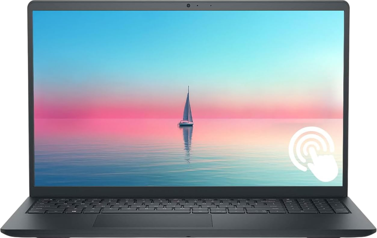 Dell Inspiron 15" FHD Touchscreen Business & Student Laptop Computer, 16GB RAM 512GB SSD, 10-Cores Intel Core i5 Processor, Windows 11, Numeric Keypad, Wi-Fi 6, Express Charge, Black New