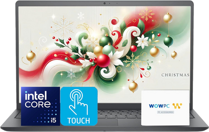 Dell Inspiron 15.6" FHD Touchscreen Laptop | Intel Core i5-1334U CPU | 12GB RAM | 768GB Storage (256GB PCIe SSD + 512GB External) | Long Battery Life | Win 11 with Office 365 for The Web | w/o Mouse