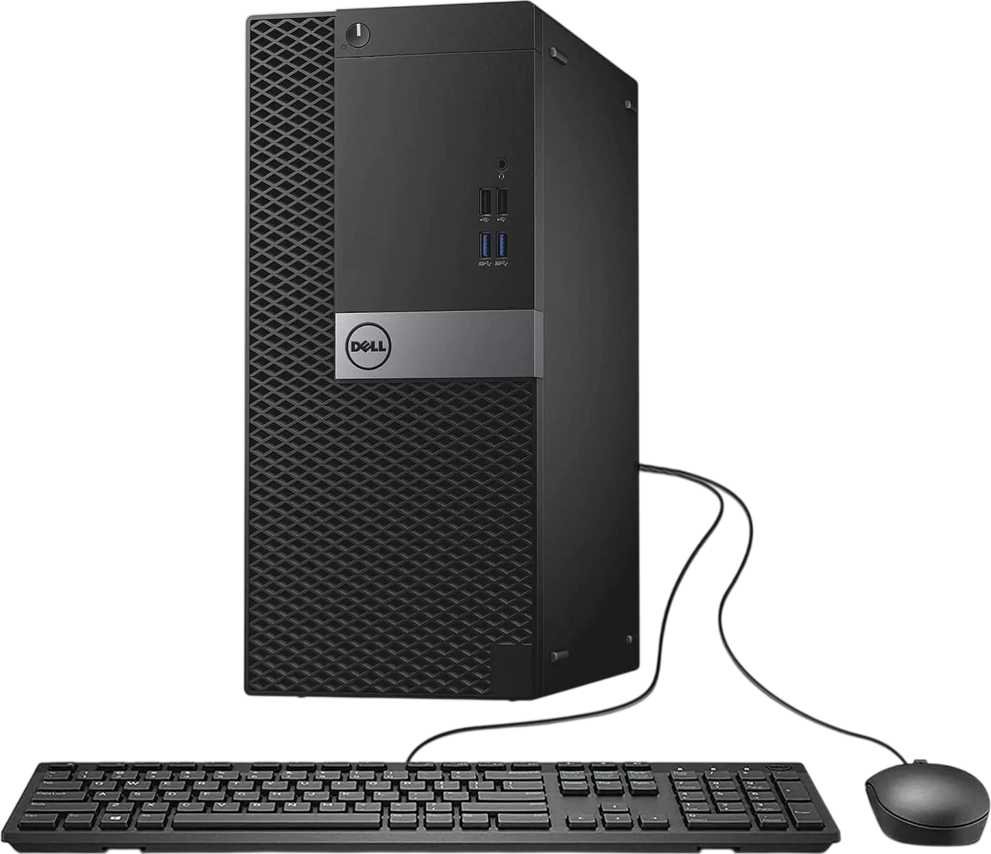 Dell Optiplex 7040 Tower Desktop Computer PC Quad Core i5-6500 3.6GHz 16GB RAM 256GB SSD Wired Keyboard Win10 pro(Renewed)