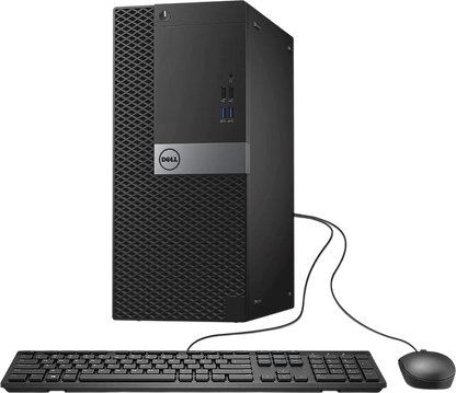 Dell Optiplex 7040 Tower Desktop Computer PC Quad Core i5-6500 3.6GHz 16GB RAM 256GB SSD Wired Keyboard Win10 pro(Renewed)