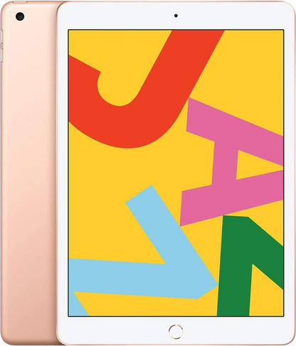 Apple iPad (10.2-Inch, Wi-Fi + Cellular, 128GB) - Gold (Latest Model) (Renewed)