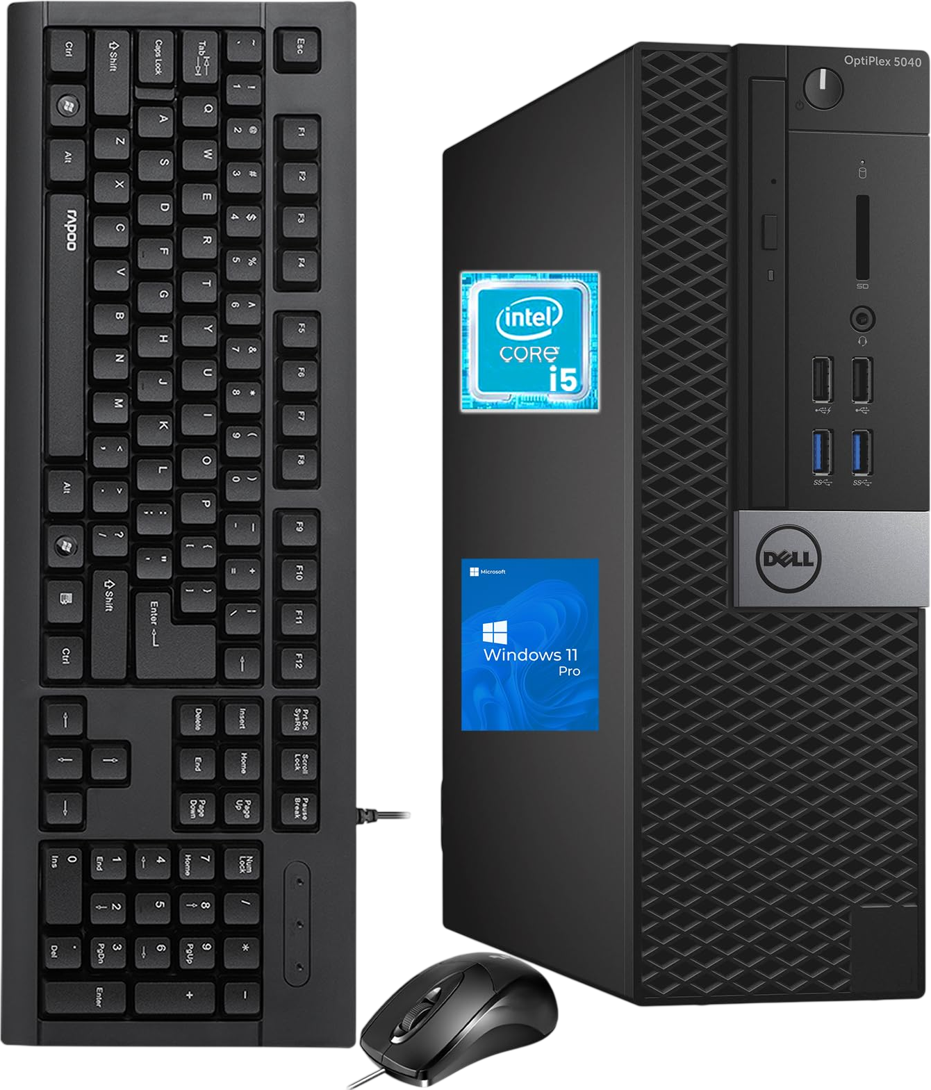 Dell OptiPlex 5040 SFF Desktop Computer PC, Intel Core i5-6500T, 8GB RAM, 256GB SSD, WiFi, Bluetooth, HDMI, Windows 11 Pro Refurbish