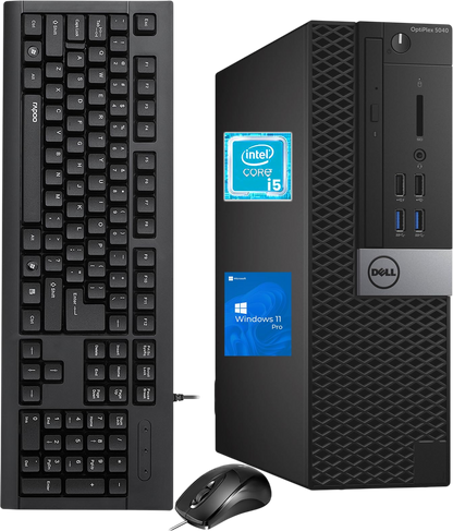 Dell OptiPlex 5040 SFF Desktop Computer PC, Intel Core i5-6500T, 8GB RAM, 256GB SSD, WiFi, Bluetooth, HDMI, Windows 11 Pro Refurbish