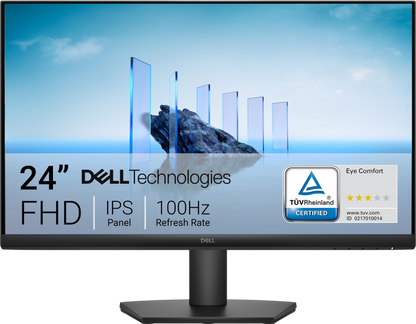 Dell 24 Monitor - SE2425HM - 23.8-inch Full HD (1920x1080) 16:9 100Hz Display, IPS Panel, 16.70 Million Colors, Anti-Glare, 1 HDMI / 1 VGA Port, TÜV Rheinland 3-Star*, Comfortview Plus - Black
