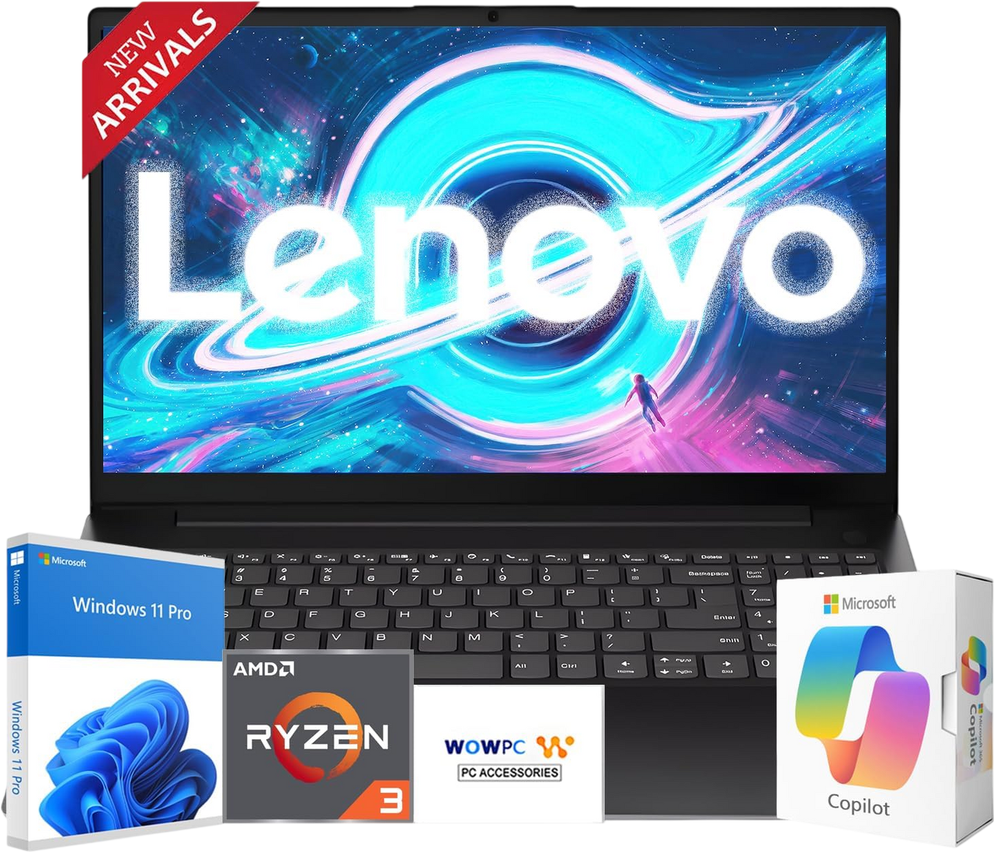 Lenovo 2026 Latest Business and Student Laptop, Ryzen 3 7320U(Outperforms Intel i7-1065G7), 16GB DDR5, 512GB PCIE, 15.6" FHD IPS Display, Wi-Fi 6, Bluetooth 5.3, Long Battery Life, Windows 11 Pro