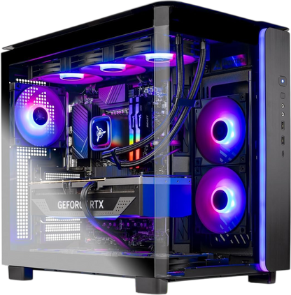 NEW Skytech King 95 Gaming PC Desktop, Ryzen 7 9800X3D 4.7 GHz (5.2 GHz Turbo Boost), NVIDIA RTX 5070 12GB GDDR7, 1TB Gen4 SSD, 32GB DDR5 RAM 6000 RGB, 850W Gold PSU, 360mm ARGB AIO, Wi-Fi, Win 11 Home