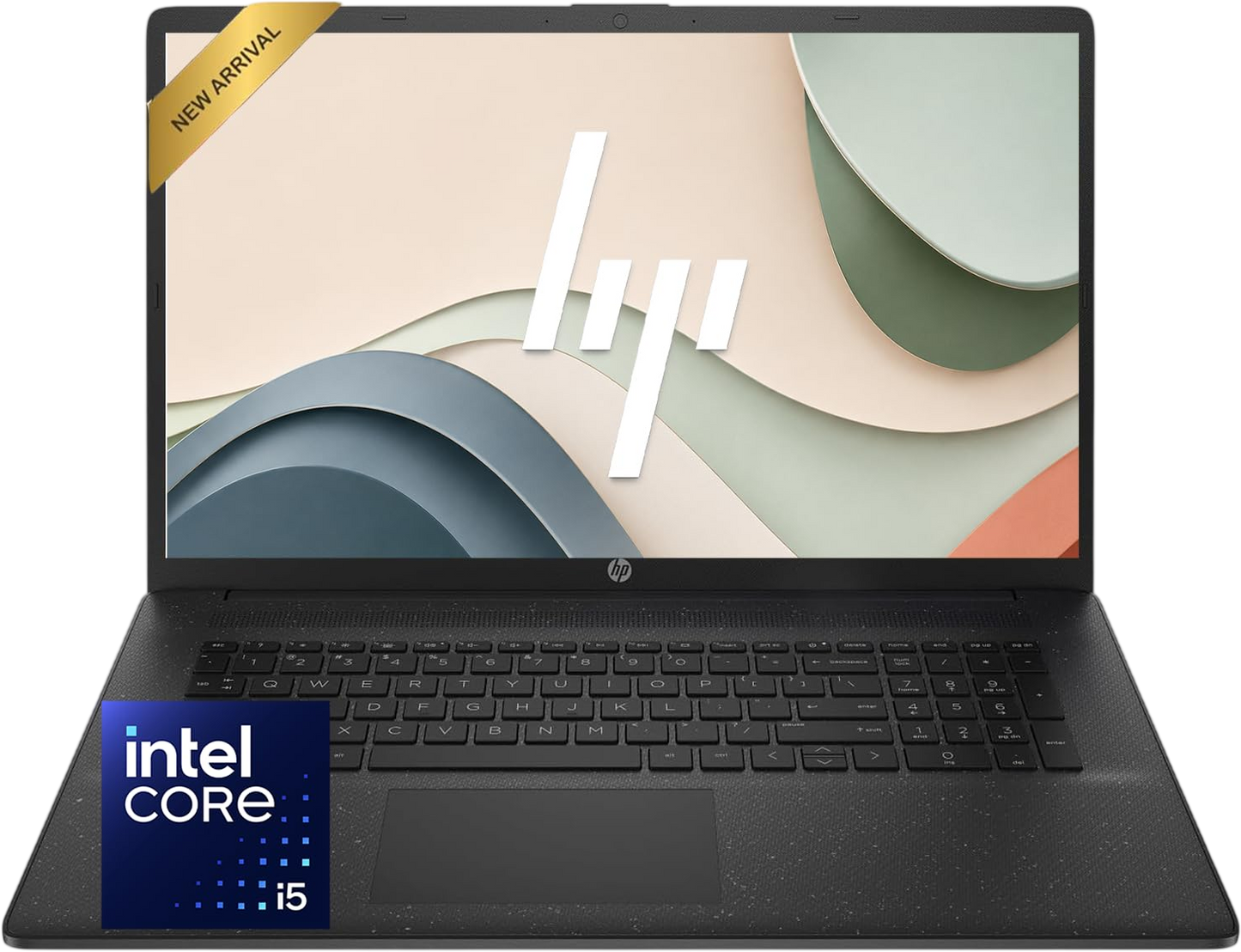 HP 17.3 Inch Business Laptop Computer, Intel Core 5 120U, 8GB RAM, 256GB SSD, WI-FI 6, 2026 Edition, Large Screen, Windows 11 with Office 365 for The Web