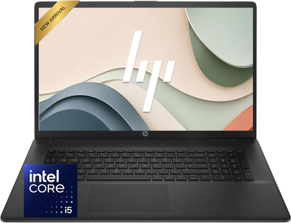 HP 17.3 Inch Business Laptop Computer, Intel Core 5 120U, 8GB RAM, 256GB SSD, WI-FI 6, 2026 Edition, Large Screen, Windows 11 with Office 365 for The Web