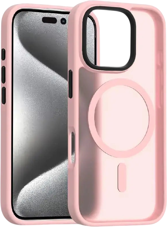KismetCase for iPhone 16 Case Matte Slim Matte Phone 16 Case for Apple Phone 16 with MagSafe 2024 (Rose Quartz Pink for iPhone 16 pro 6.3-inch)