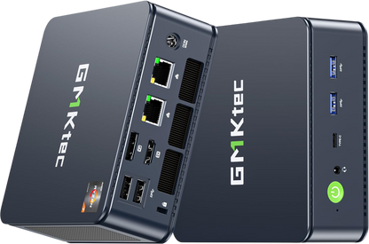 GMKtec M5 Plus Gaming Mini PC Ryzen 7 5825U (Upgraded 7430U), 32GB RAM 1TB SSD Dual NIC LAN 2.5GbE Desktop Computers Office Home, Triple 4K Display, WiFi 6E, USB3.2, USB-C, BT 5.2, DP, HDMI