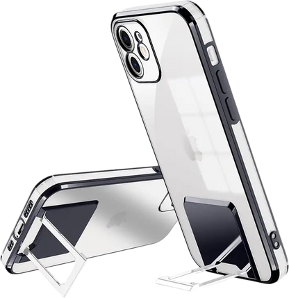 Electroplated Transparent Bracket Phone Case Cover