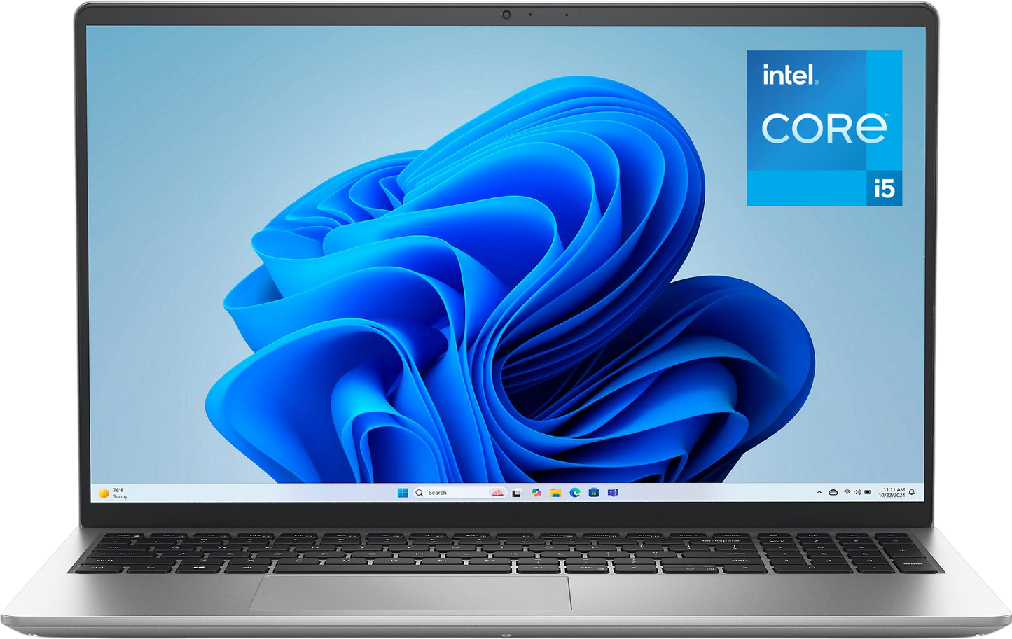 Dell 15 Laptop DC15250-15.6-inch FHD (1920x1080) 120Hz Display, Intel Core i5-1334U Processor, 16GB DDR4 RAM, 512GB SSD, Intel UHD Graphics, Windows 11 Home, Onsite Service - Platinum Silver