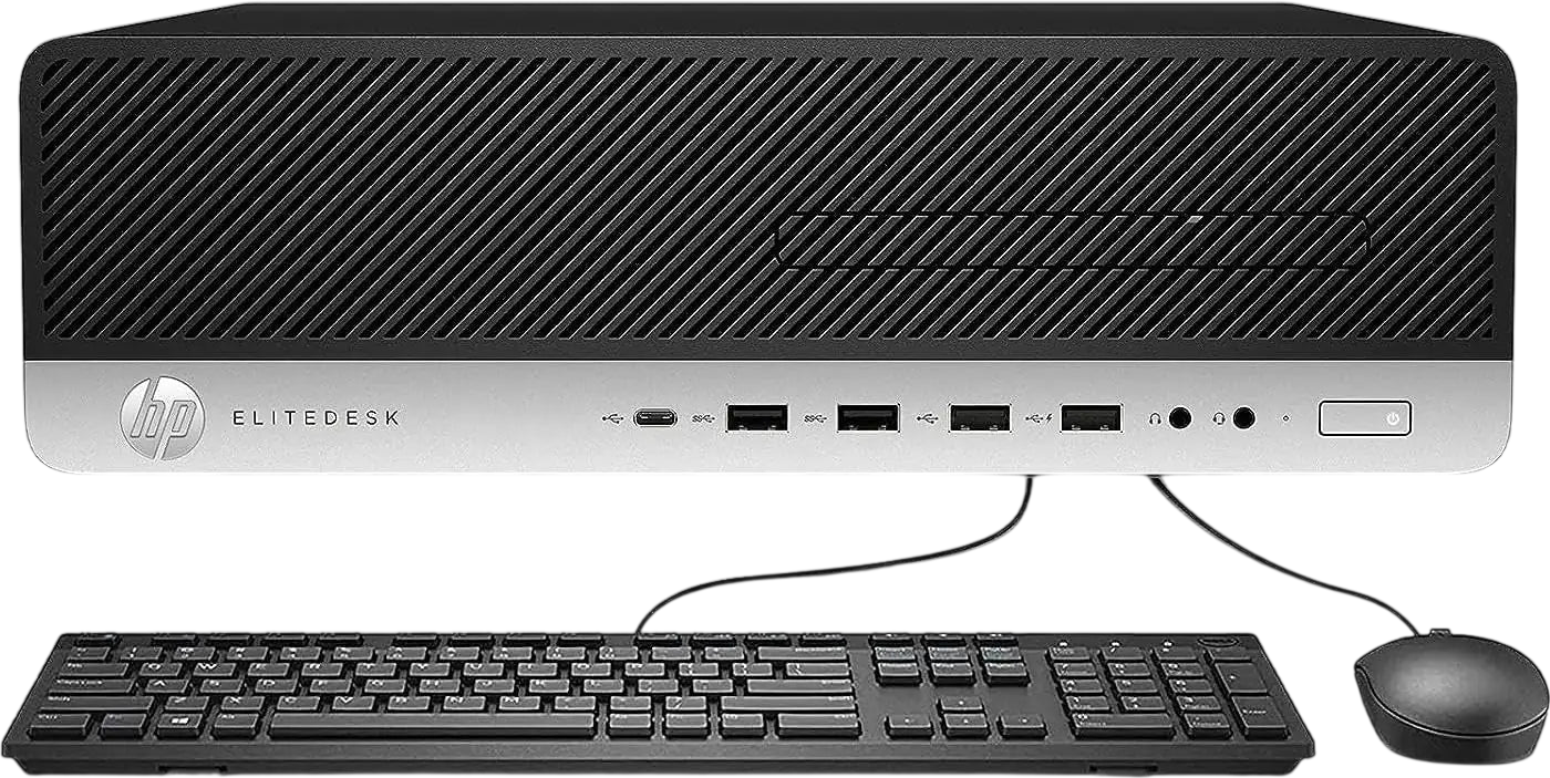 HP EliteDesk 800 G3 SFF Desktop Computer Intel Quad-Core i7-6700 16GB DDR4 RAM 256GB SSD Keyboard & Mouse Windows 10 Pro (Renewed)