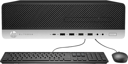 HP EliteDesk 800 G3 SFF Desktop Computer Intel Quad-Core i7-6700 16GB DDR4 RAM 256GB SSD Keyboard & Mouse Windows 10 Pro (Renewed)
