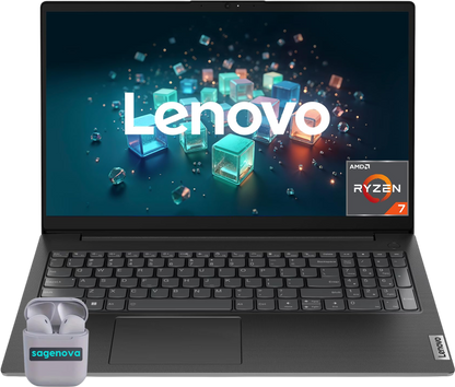 Lenovo V15 G4 Business Laptop Computer, 15.6" FHD Laptop 40GB RAM 2TB SSD, AMD Ryzen 7 7730U Processor, Windows 11, SageNova Earphones, Business Black