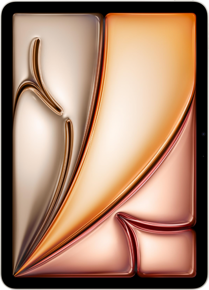 Apple iPad Air 11-inch with M3 chip Built for Apple Intelligence, Liquid Retina Display, 128GB, 12MP Front/Back Camera, Wi-Fi 6E, Touch ID, All-Day Battery Life — Starlight