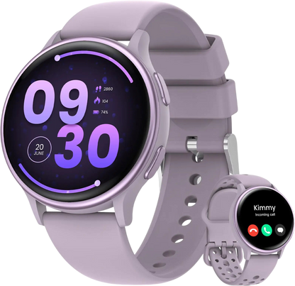 Smart Watches for Women [Gifts for Women/Calls/Answer] 1.27" Smart Watches for Android Phones＆ iPhone Compatible 24/7 Fitness Watches for Women with Heart Rate/Sleep Monitor/Steps Monitor/Pedometer
