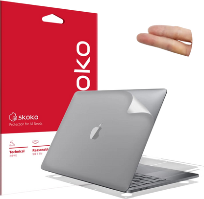 4 in 1 Full Body Protector Skin Film Compatible with Macbook Pro 16 inch M1 M2 2021 2022 2023 (released)