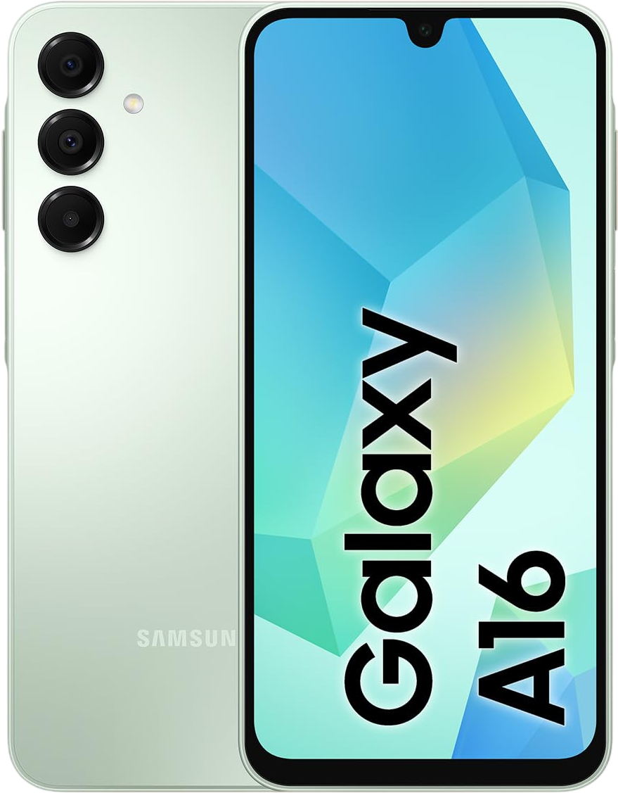 SAMSUNG Galaxy A16 4G LTE (128GB + 4GB) International Model SM-A165F/DS Factory Unlocked 6.7" Dual Sim 50MP Dual Cam (Case Bundle) (Light Green)