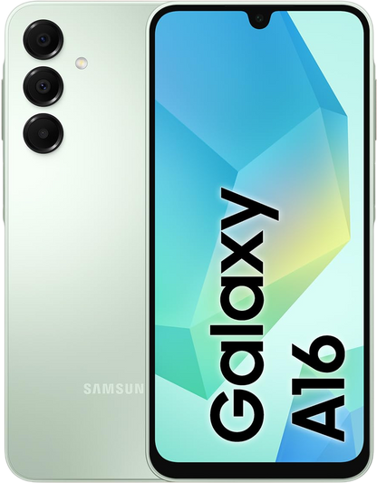SAMSUNG Galaxy A16 4G LTE (128GB + 4GB) International Model SM-A165F/DS Factory Unlocked 6.7" Dual Sim 50MP Dual Cam (Case Bundle) (Light Green)