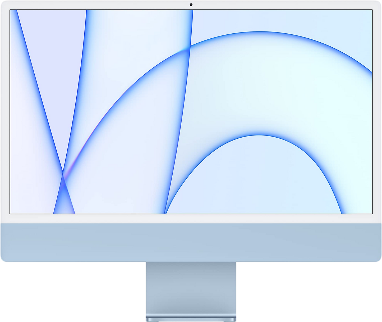 Refurbish Apple 2021 iMac with Apple M1 Chip with 8-core CPU 24-inch, 8GB RAM, 256GB SSD Storage Blue