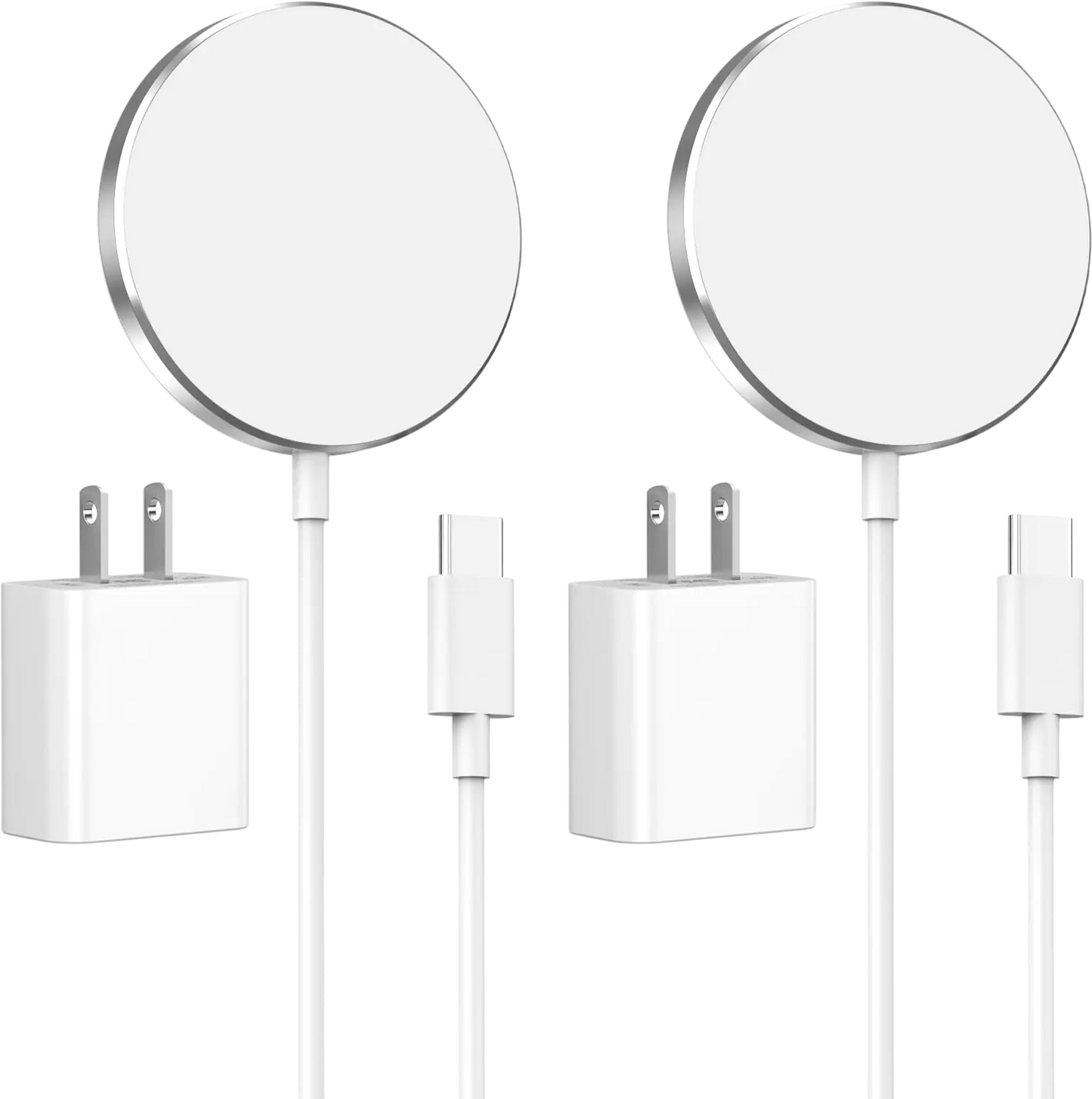 Magnetic Wireless Charger for iPhone 16 15 2 Pack 15W Max iPhone Wireless Charger Fast Charging Pad Mag Safe Charger with 20W USB C Wall Charger for iPhone 16/16 Plus/16 Pro/16 Pro Max/15/14/13/12