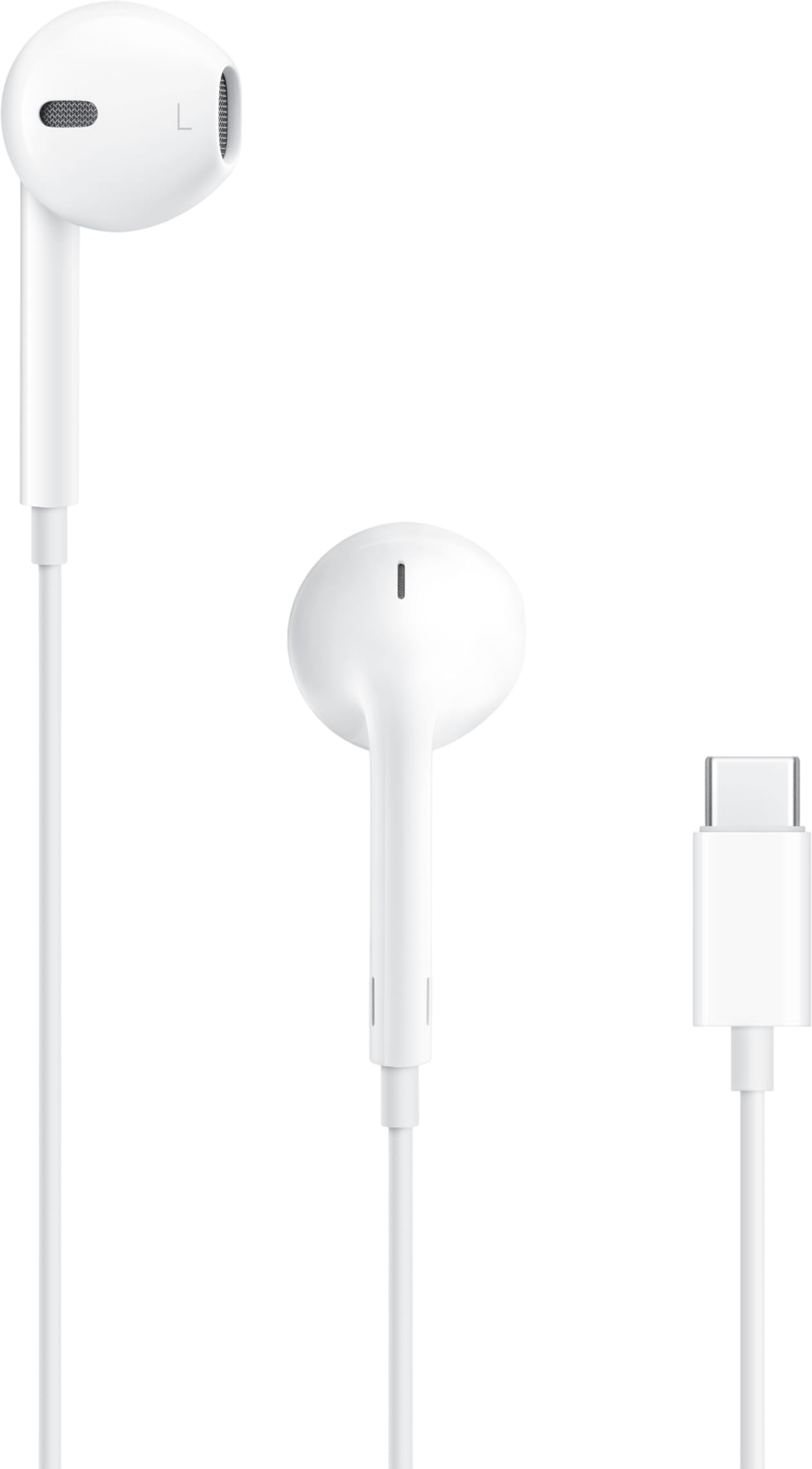 Apple EarPods Headphones with USB-C Plug, Wired Ear Buds with Built-in Remote to Control Music, Phone Calls, and Volume