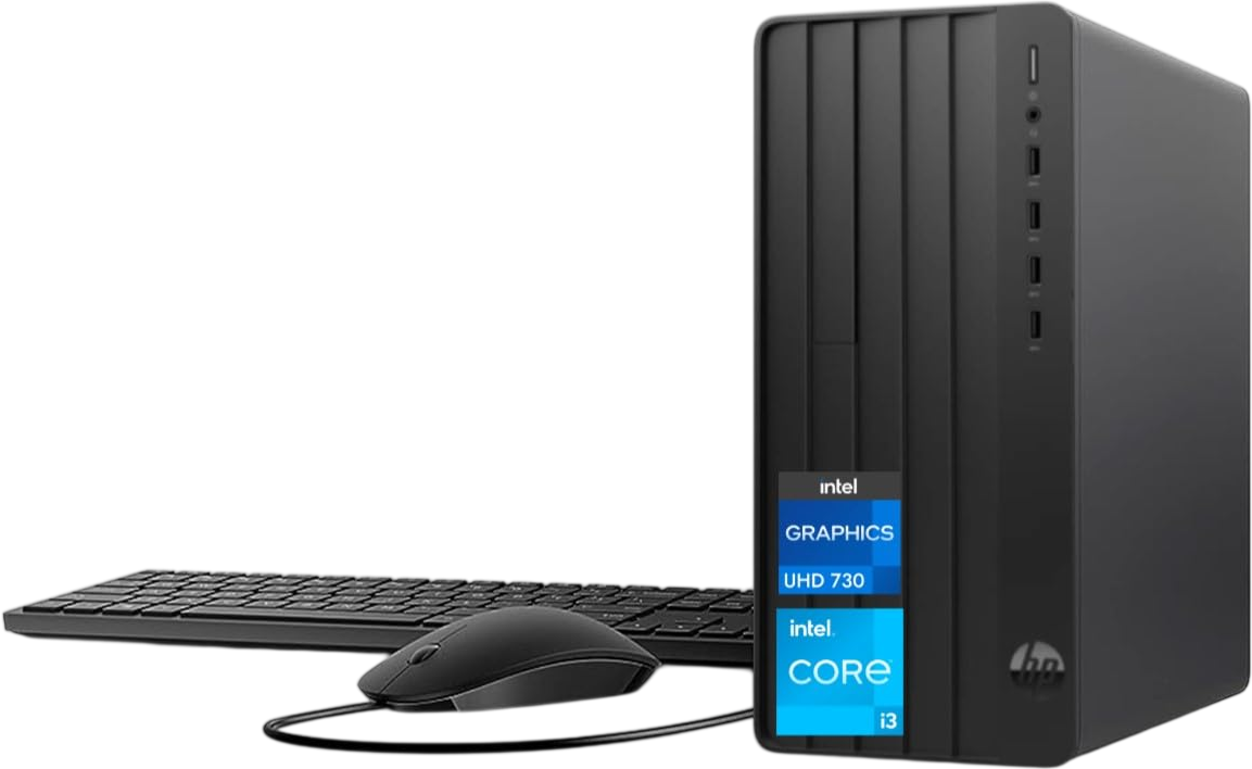 HP Pro Tower 290 G9 Business Desktop, 13th Gen Intel 4-Core Processor (Beats Core i7-9700), 16GB RAM, 256GB PCIe SSD + 1TB HDD, 2-Monitor Support 4K, HDMI, VGA, Wi-Fi, Windows 11 Pro