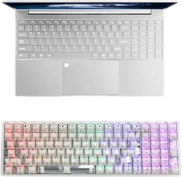 K10 Mechanical Gaming Keyboard with Transparent Keycaps