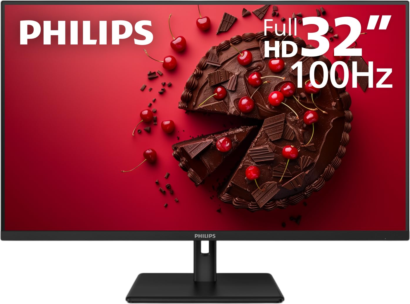 Philips 32E1N1100L 32"' Frameless Monitor, FHD 1920 x 1080, VA Panel, Adaptive-Sync 100Hz, VESA, 4Yr Advance Replacement Warranty, Black