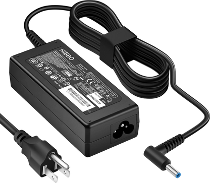 Charger Compatible with HP Laptop Computer 65W 45W Smart Blue Tip Power Adapter