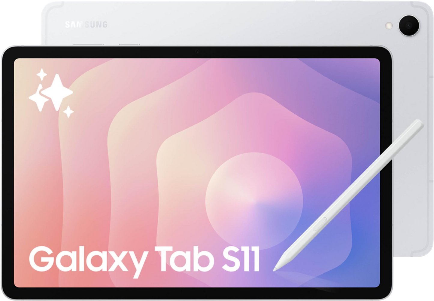 Samsung Galaxy Tab S11 128 GB WiFi Android Tablet, Large Display, Durable, Slim, Light, High Performance, Long Battery Life, S Pen for Note-Taking, AI Assist, US Version, Silver