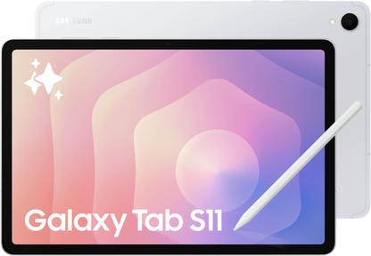Samsung Galaxy Tab S11 128 GB WiFi Android Tablet, Large Display, Durable, Slim, Light, High Performance, Long Battery Life, S Pen for Note-Taking, AI Assist, US Version, Silver