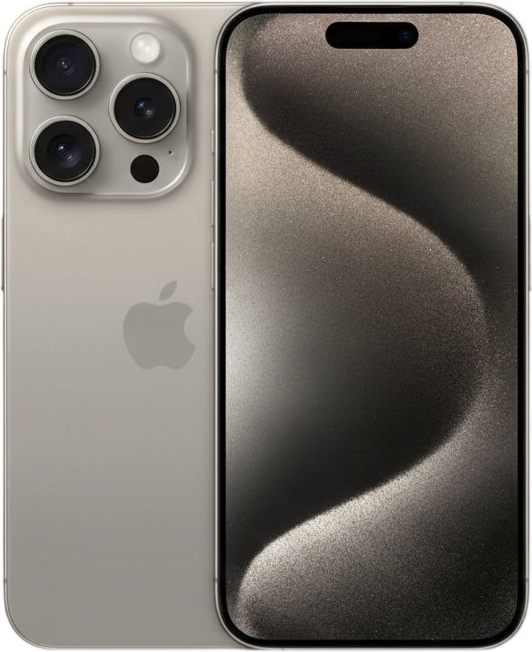 Apple iPhone 15 Pro Max, 256GB, Natural Titanium - Unlocked (Renewed)