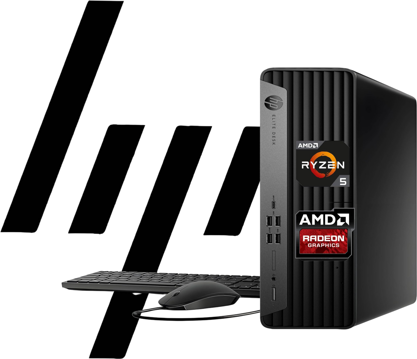 HP Elite 805 G9 SFF Business Desktop Computer, AMD Ryzen 5 8500G, 8GB DDR5, 512GB PCIe, Radeon 740M Graphics, Dual 4K Display Support, USB-C, HDMI, RJ-45, Wi-Fi, Wired KB & Mouse, Win11
