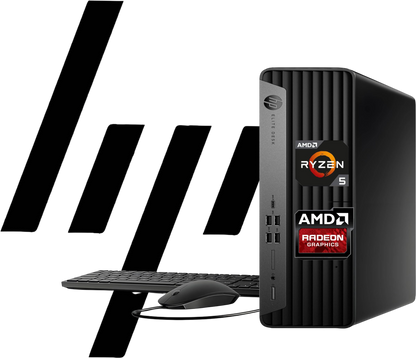 HP Elite 805 G9 SFF Business Desktop Computer, AMD Ryzen 5 8500G, 8GB DDR5, 512GB PCIe, Radeon 740M Graphics, Dual 4K Display Support, USB-C, HDMI, RJ-45, Wi-Fi, Wired KB & Mouse, Win11