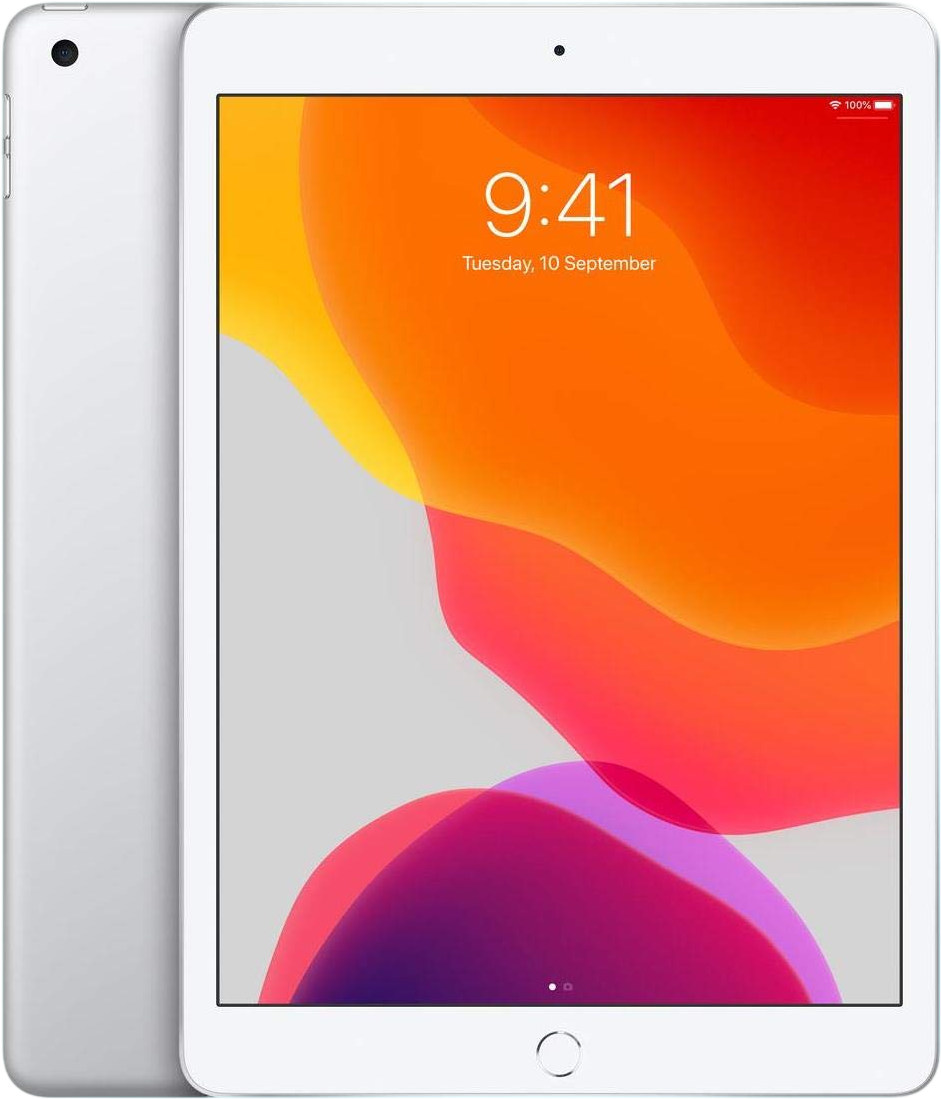 Apple iPad 10.2'' (Late 2019) 128GB, WiFi Only - Silver (Renewed)